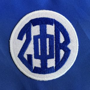 Monogram Circle Zeta Patch-White/Blue